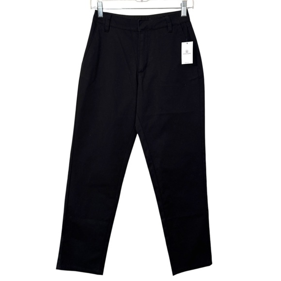 NWT Volcom So Chickie High Rise Chino Pants Womens 24 Work Casual preppy - Picture 3 of 16
